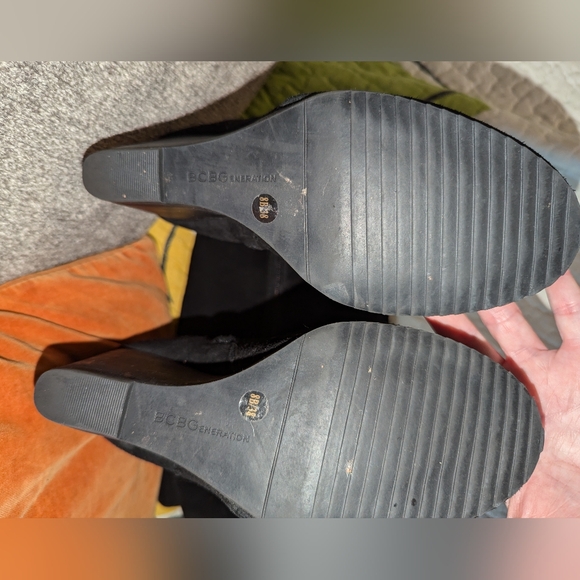 BCBG Suede Black Boots - Picture 3 of 12